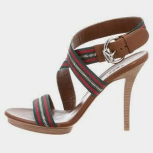 Gucci  " zip web" Stilletto's